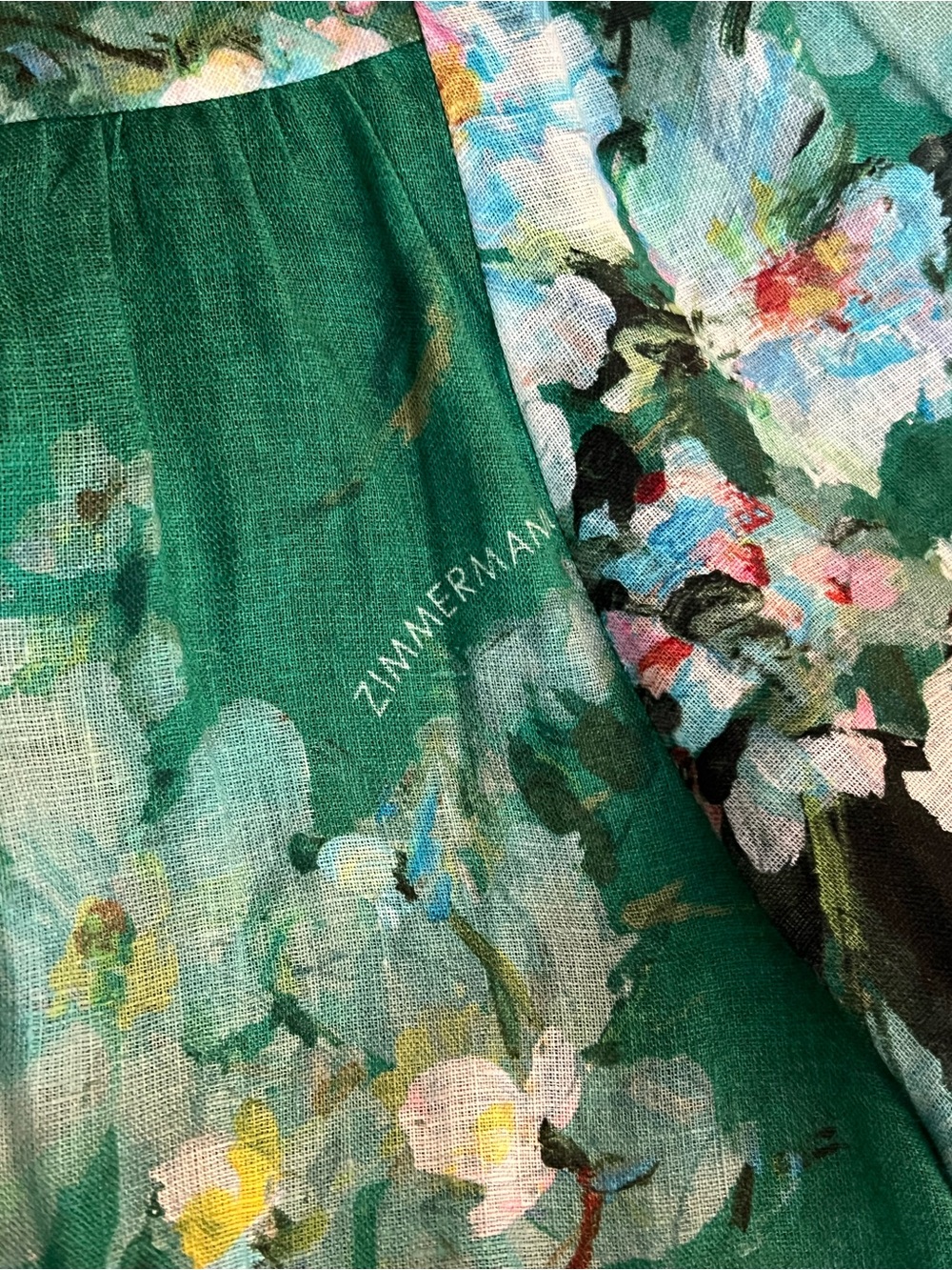 Zimmermann Everley Plunge floral linen midi dress - Picture 12 of 14